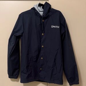 SMITH Men's Dark Blue Windbreaker / Raincoat